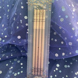 Luxie Gold Glitter 4 piece luminous eye brush set